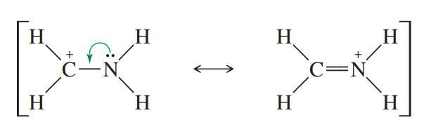 <p>The movement of electrons between three or more p-orbitals. Will always exist when there is a lone pair adjacent to an atom with a p-orbital (double bond)</p>