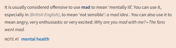 <p>D. related to<br><strong>Dissociate yourself from something: </strong><em>to do or say something to show that you do not agree with the views or actions of someone with whom you had a connection</em><br><strong>I wish to dissociate myself from Mr Irvine’s remarks.</strong></p><p><strong>2</strong> <em>technical</em> to regard two things or people as separate and not connected to each other<strong>.</strong><br><strong>Some have dissociated themselves because the churches have turned them off through their disobedience and indifference.</strong></p><p><strong>2. A. mad on/ for/ about sth/ sb: thích</strong><br><strong>mad about/with/at sb/ sth: tức giận +for doing sth</strong><br><strong>Mad with excitement/ anger/jealousy/love/power/… = to be wild with (bùng nổ cảm xúc mạnh mẽ, tràn ngập cảm xúc, bị chi phối bởi)</strong><br></p><p></p>