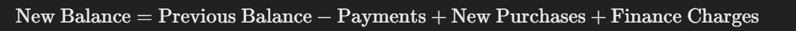 <ul><li><p><strong>"New credit card statement balance"</strong></p></li><li><p><strong>"Update after payments and purchases"</strong></p></li></ul><p></p>
