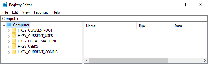 <p>HKEY_LOCAL_MACHINE (HKLM) database</p>