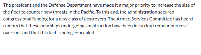 <p>Which of the following strategies would best suit the Armed Services Committee in its oversight role of the military?</p>