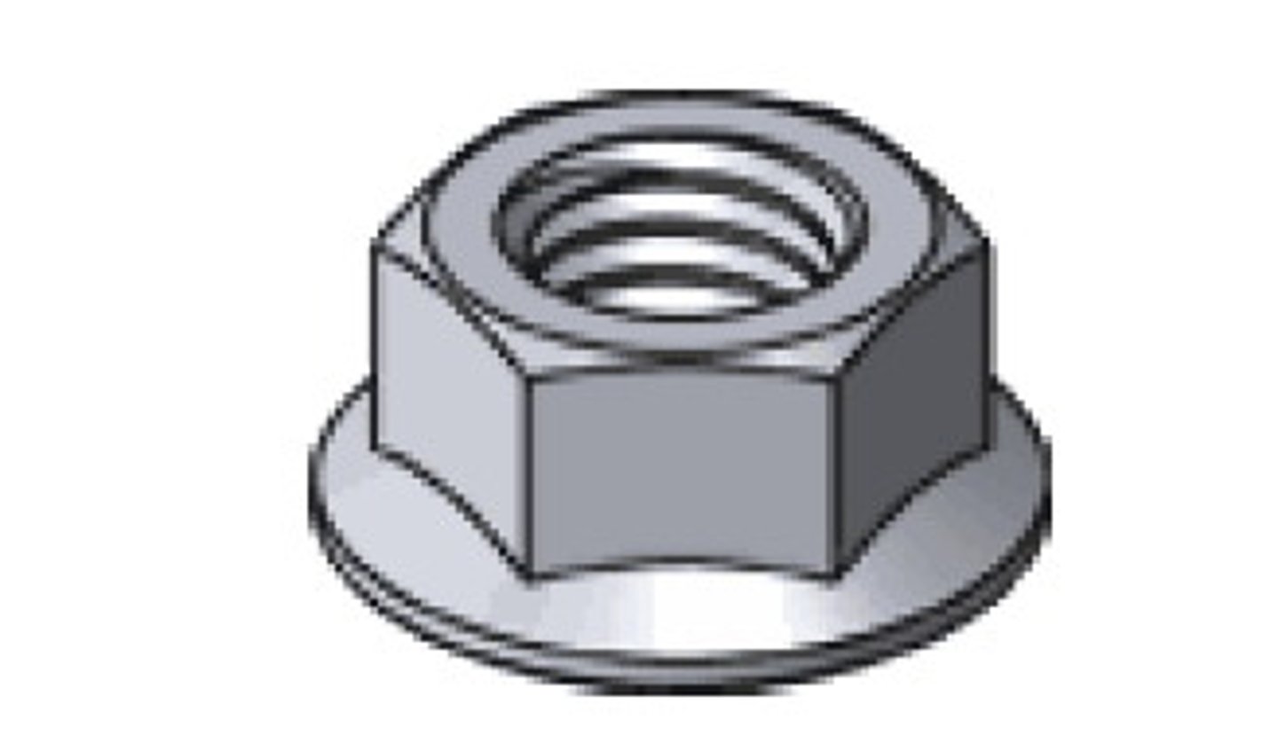 <p>TYPE OF NUT: with a built in washer like flange</p>