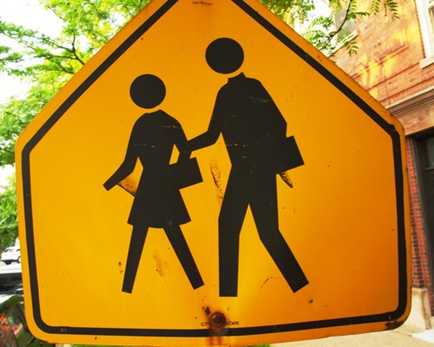 <p>a yellow warning sign like this means</p>