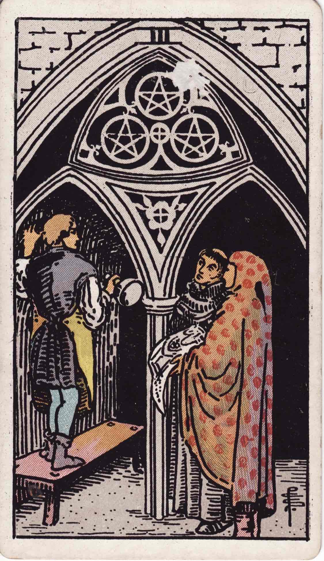 <p>Three of Pentacles</p>