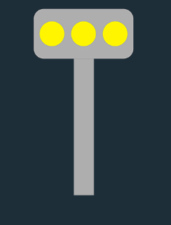 <p>You see this at the edge of the highway. You should be on the lookout for</p>