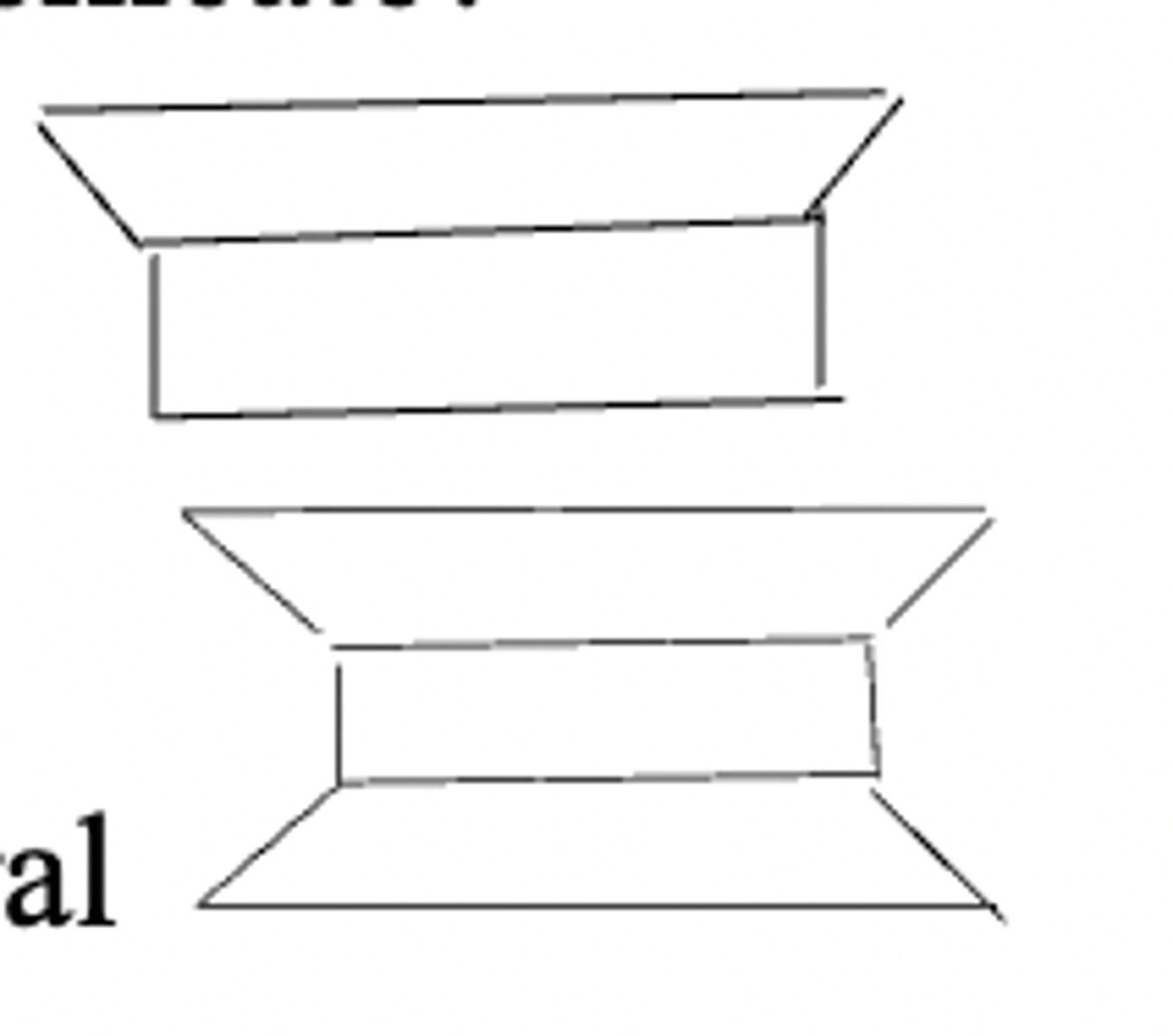 <p>1:1 Clay: 1 tetrahedral layer and 1 octahedral</p><p>2:1 Clay: 2 Tetrahedral layers and 1 octahedral</p>