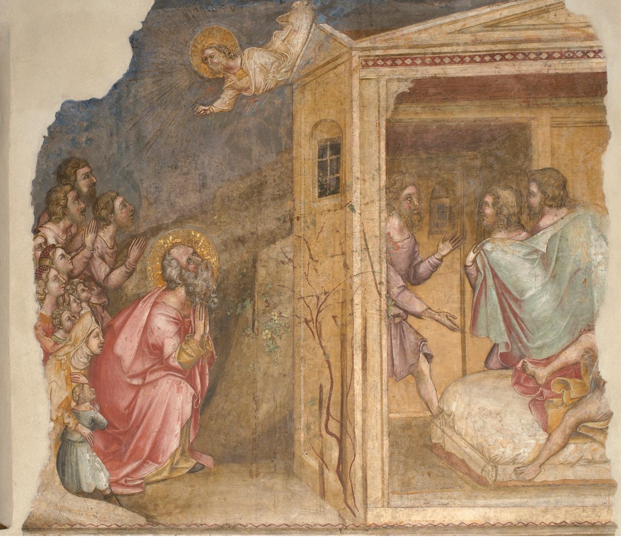 <p>The Drunkenness of Noah - Palatine Chapel of the Da Carrara</p>