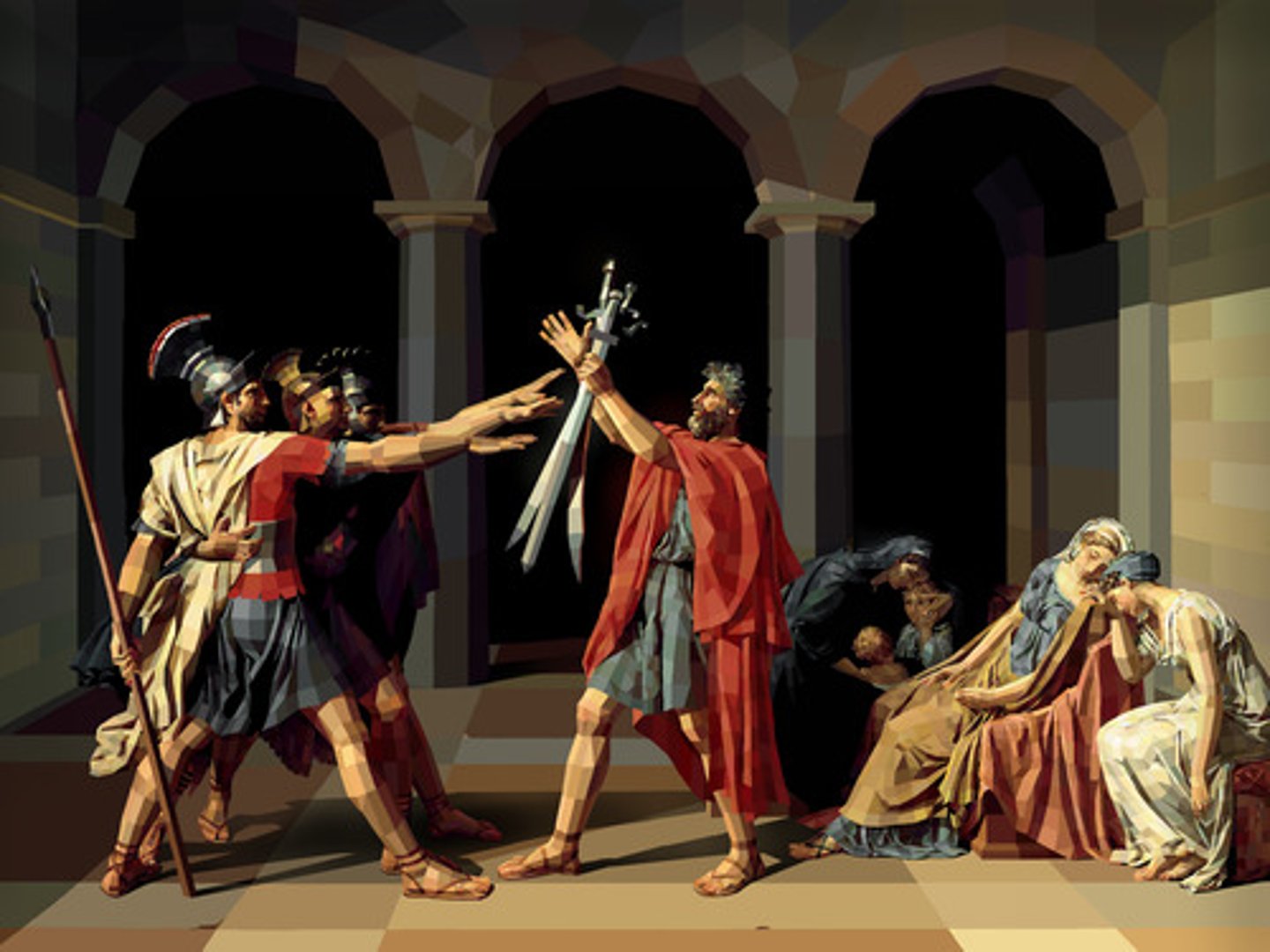 <p>The Oath of the Horatii</p>