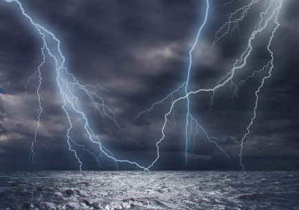 It is stormy
