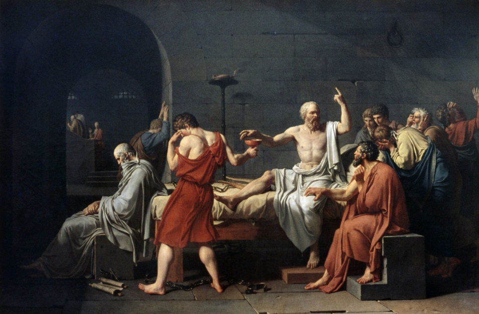 <p>David, The Death of Socrates, 1787</p>