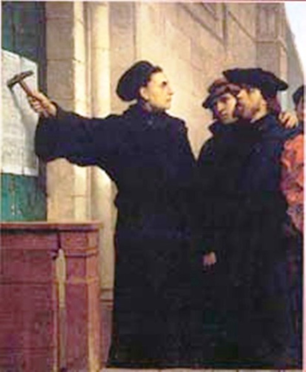 <p>Martin Luther's challenge to the Catholic Church, initiated in 1517, calling for a return to what he understood to be the purer practices and beliefs of the early church.</p>