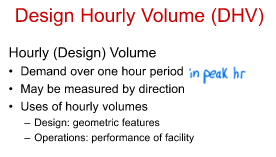 <p>What is Design Hourly Volume (DHV)</p>