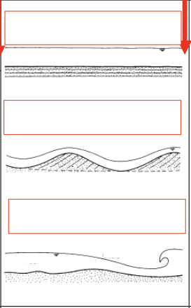 <p>Name, in order, all of these upper flow regime ripples.&nbsp;</p>