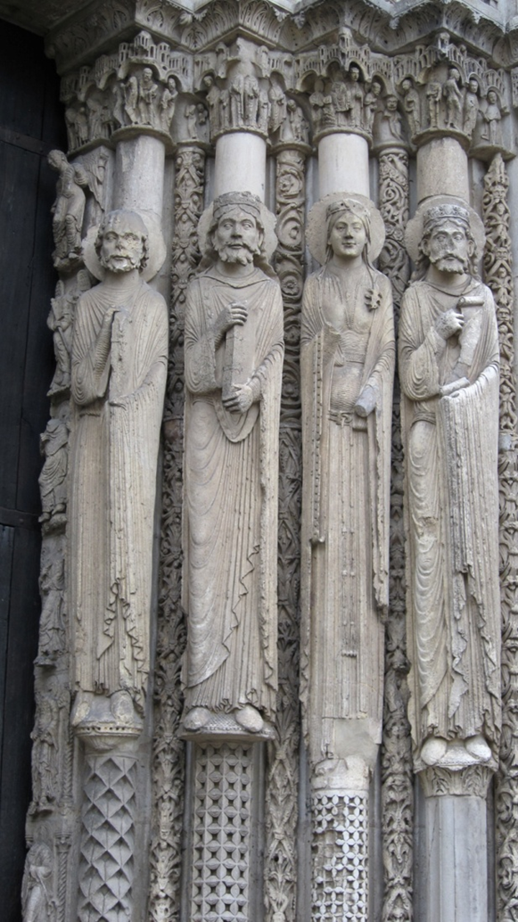 <p>Old Testament Figures, Jambs, Royal Portal, West Facade, Chartres Cathedral, ca. 1145-1155; 13-6</p>