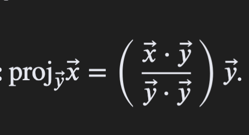 <p>where y dot y is the same thing as the lenght of y squared </p>