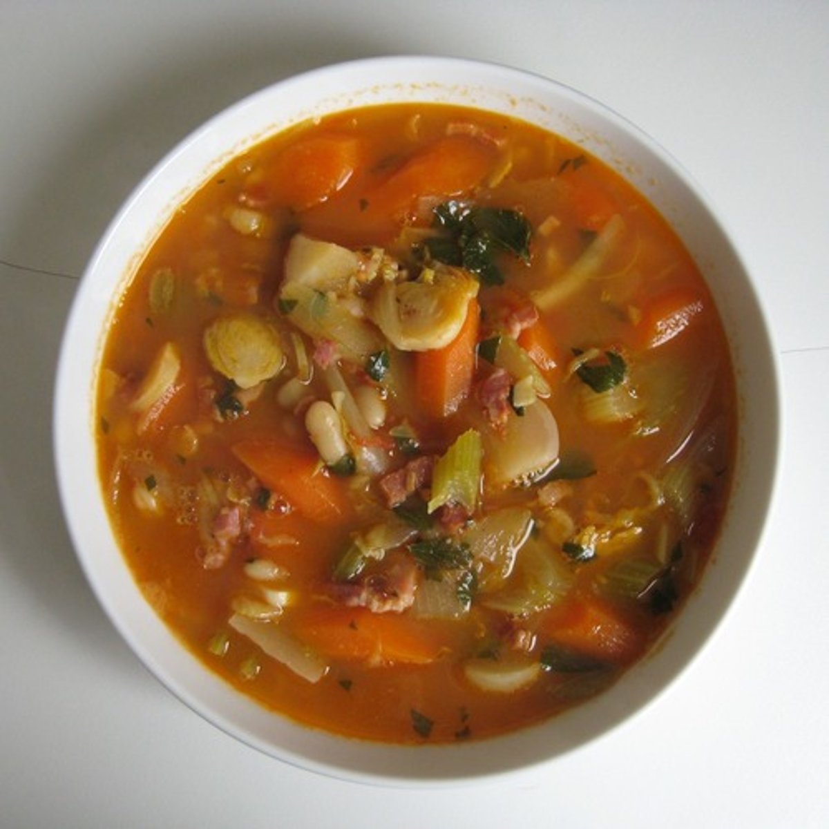 <p>the vegetable soup</p>