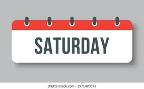 <p>Saturday</p>