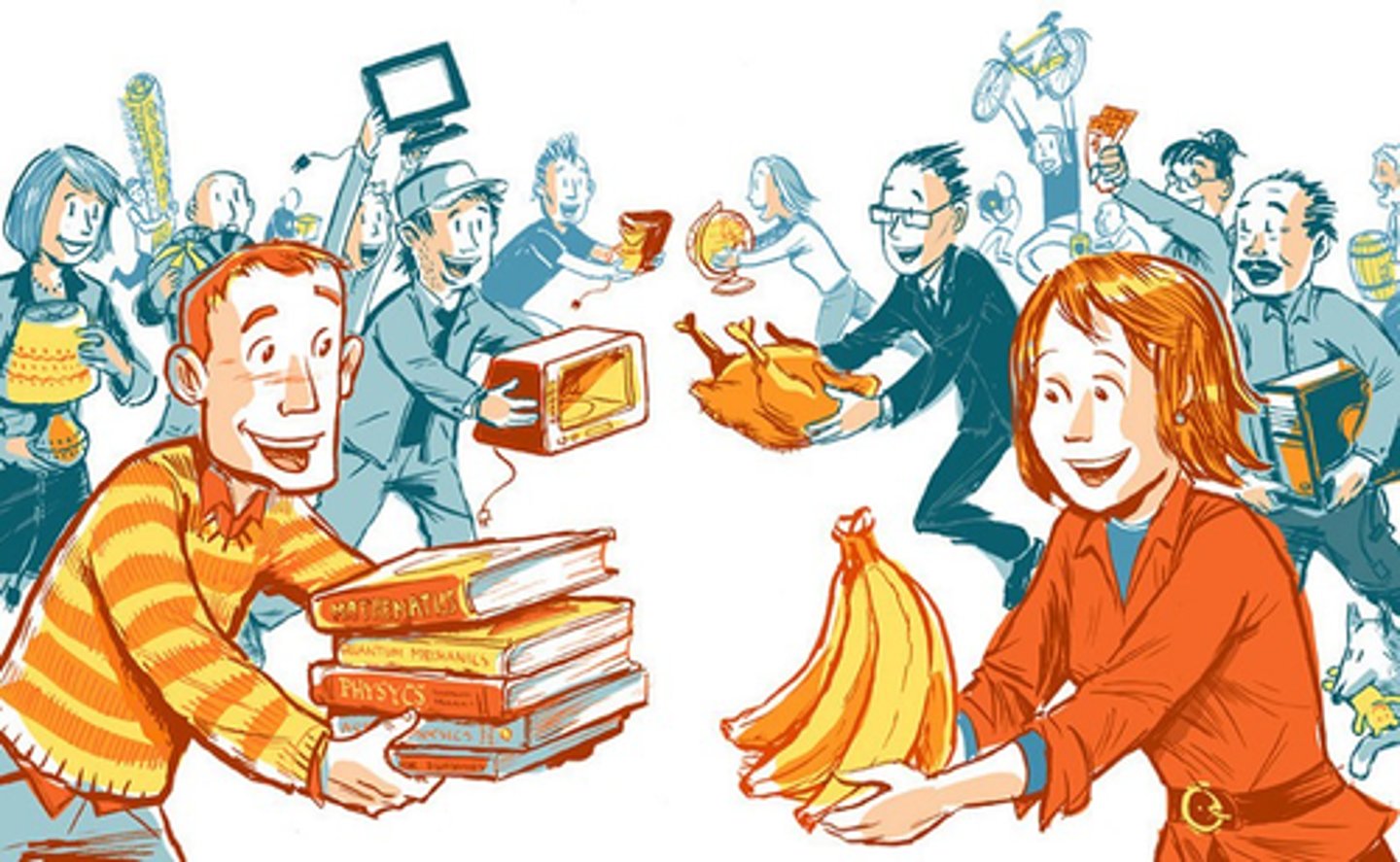 <p>one of the primary functions of money is ensure each party in an exchange/transaction happens to have what the other party desires, which leads to more efficient transactions</p><p>Note: a double coincidence of wants is less likely to occur in a system of bartering because one party may not possess a good/service that the other desires; thus, the reason most modern economies have evolved to revolve around some form of money</p>