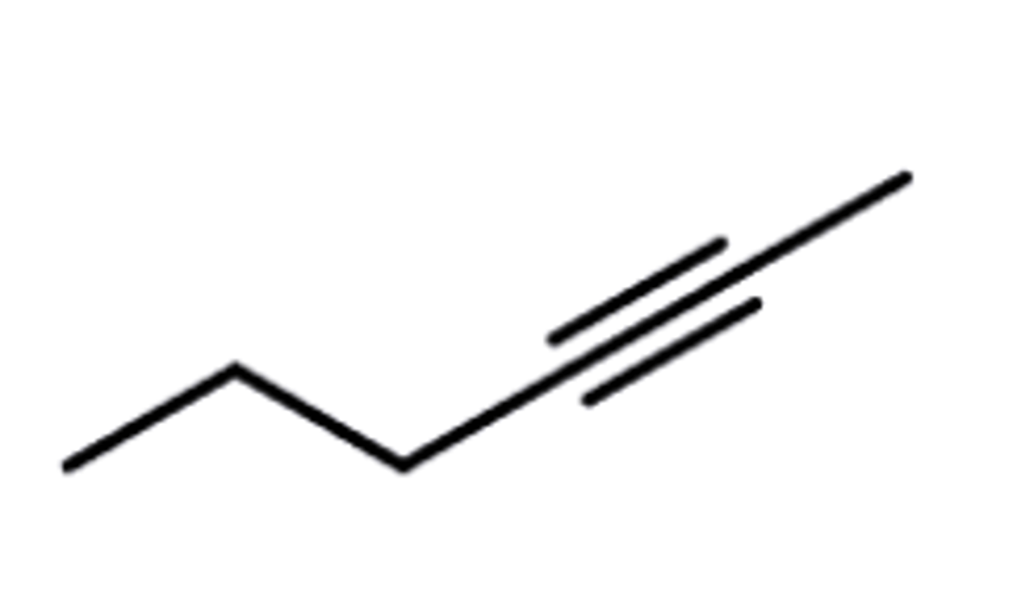 <p>C+C TRIPLE bonds</p><p>(Internal --&gt; additional carbon)</p>
