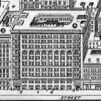 <p>Rand - McNally Building</p><p>Burnham and Root</p><p>Chicago</p><p>1880s</p>