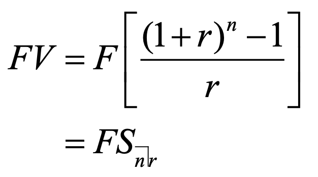 <p>The formula is the same as for an Ordinary Annuity.</p>