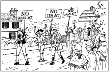 Colonists did not want to be taxed if they did not have a representative in Britain's Parliament.