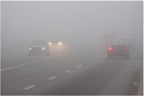 When driving in fog, you should use your
