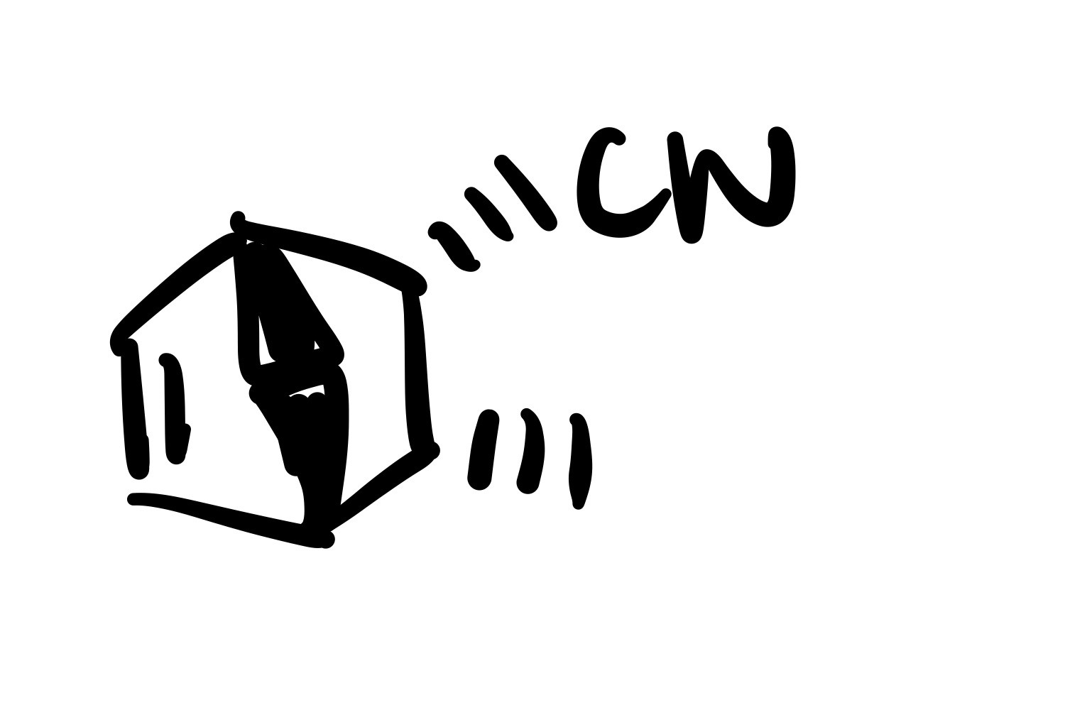 <p>Add diene to dienophile, add (+-)</p>