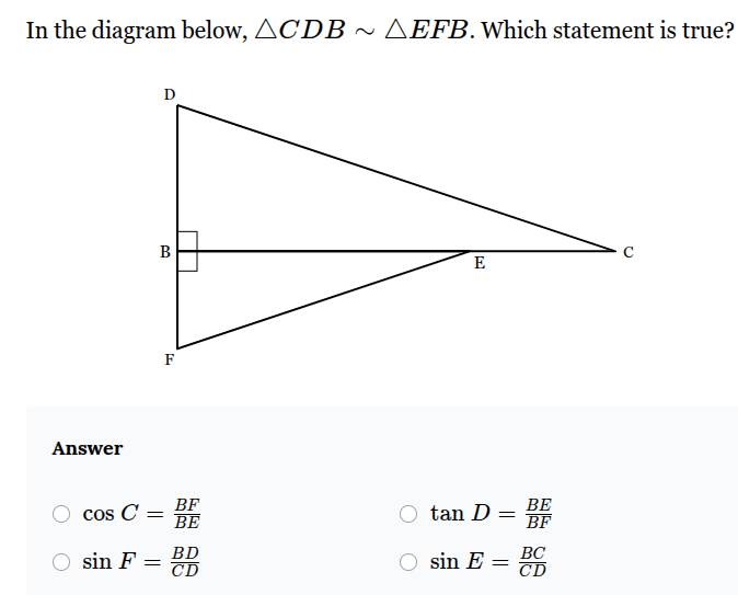 <p>Which statement is true?</p>