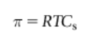 <p>The van’t Hoff equation relates osmotic pressure to concentration where R is the gas constant (0.082 L atm mol^-1 K^-1), T is absolute temperature, and C is molar concentration of solute in the inner compartment. In a mixture, osmotic pressures due to each solute particle add up.</p>