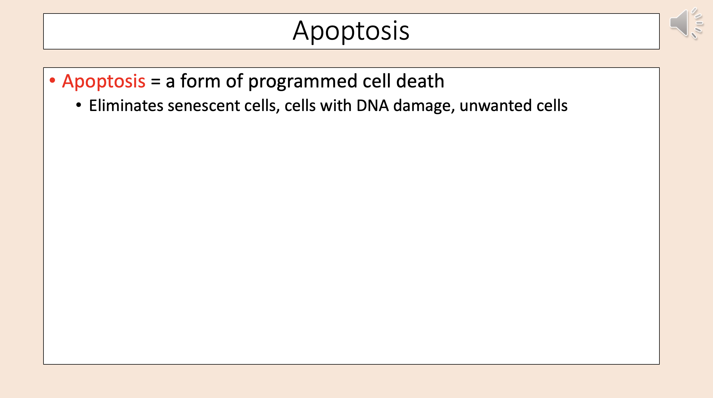 <p><span style="color: rgb(255, 0, 0);">apoptosis</span></p>