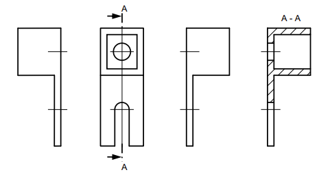 <ul><li><p>Arrow projection always applied</p></li><li><p>A section does not replace a view</p></li><li><p>No sections between projected views</p></li><li><p>Half- and part-sections are allowed within views (they are views)</p></li><li><p>Section is placed on drawing in the direction of the arrows</p></li></ul><p></p>