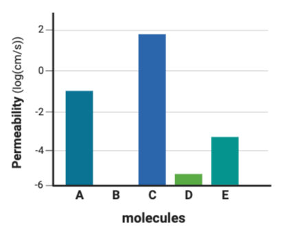 <p><span>Which molecule is likely the least hydrophilic?&nbsp;</span></p>