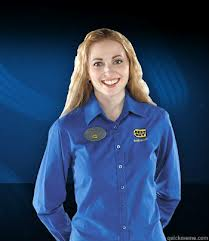 a saleswoman