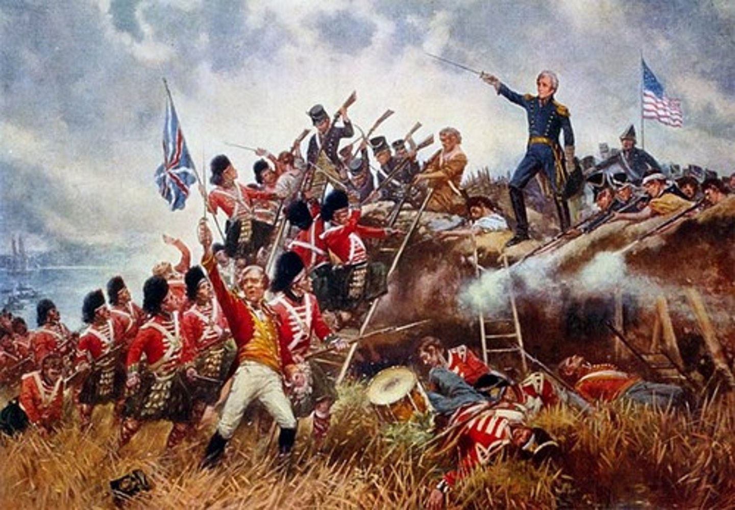 <p>Resounding victory of American forces against the British, restoring American confidence and fueling an outpouring of nationalism. Final battle of the War of 1812.</p>