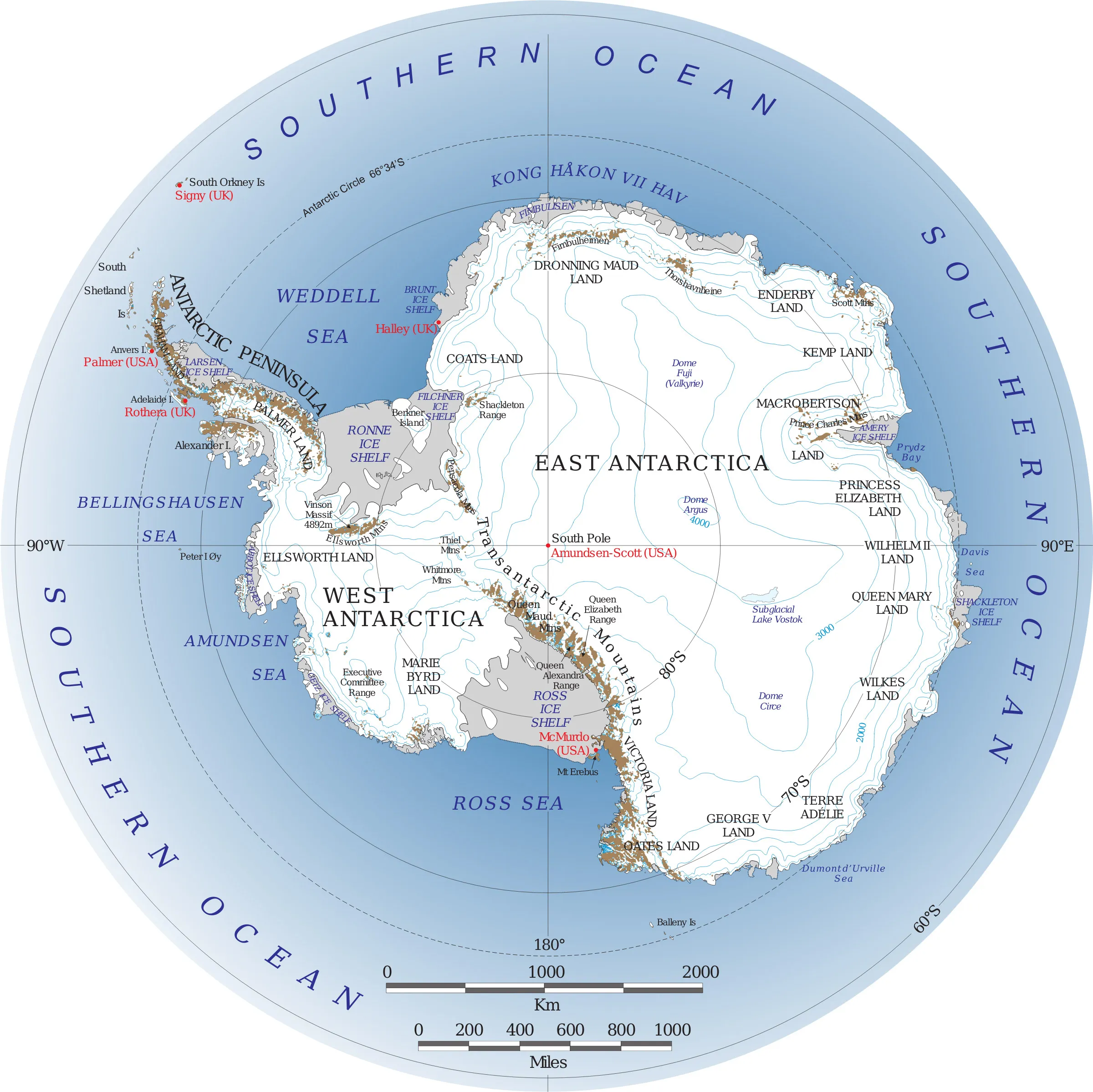<p>What is the physical geography of Antarctica?</p>
