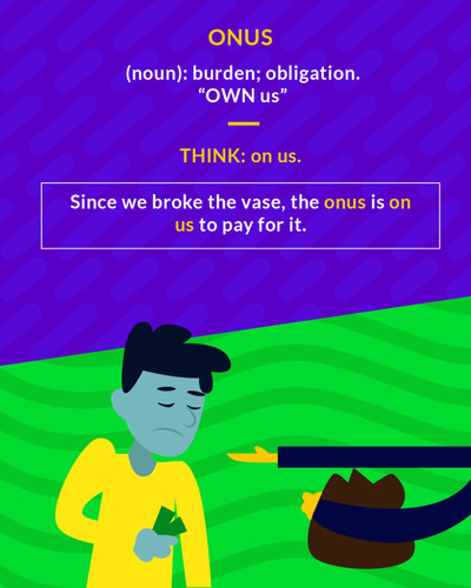<p>(noun) Burden or obligation</p>