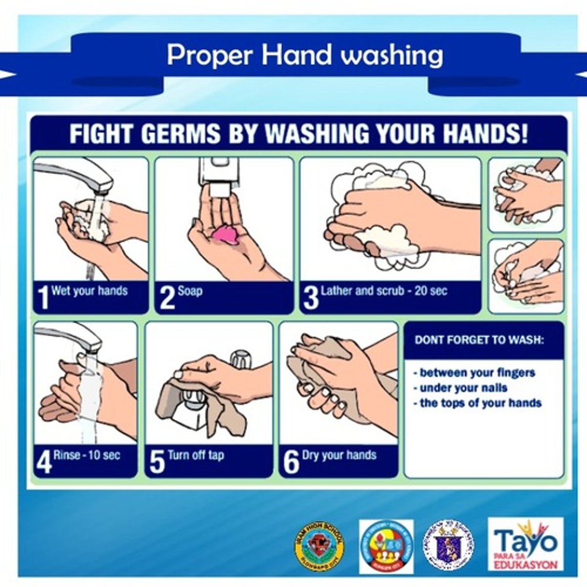 <p>D. CORRECT. The medical assistant should not</p><p>wear artificial nails or nail extensions when working</p><p>percentage of gram-negative bacteria found on artificial nails than on natural fingernails.</p><p>A. When performing hand hygiene, the medical assistant should wash hands under running water with hands lower than the elbows and with fingers pointing downward to direct water away from the rest of the arm.</p><p>B.. The medical assistant should use paper towels when performing hand hygiene. Cloth towels are more likely</p><p>to collect and develop bacteria and micro-organisms.</p><p>C. The CDC recommends that natural fingernails not be longer than 0.64 cm (0.25 in) past the tip of the finger.</p>