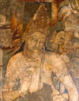 <p>What is the cultural and religious context concerning this painting of a Bodhisattva? What is the style/appearance of this painting along with other Buddhist paintings?</p>