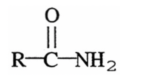 <p><strong><em> R-C-NH<sub>2</sub></em></strong></p><p><br></p>