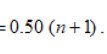 <p>One half multiplied by the number of values plus one</p>