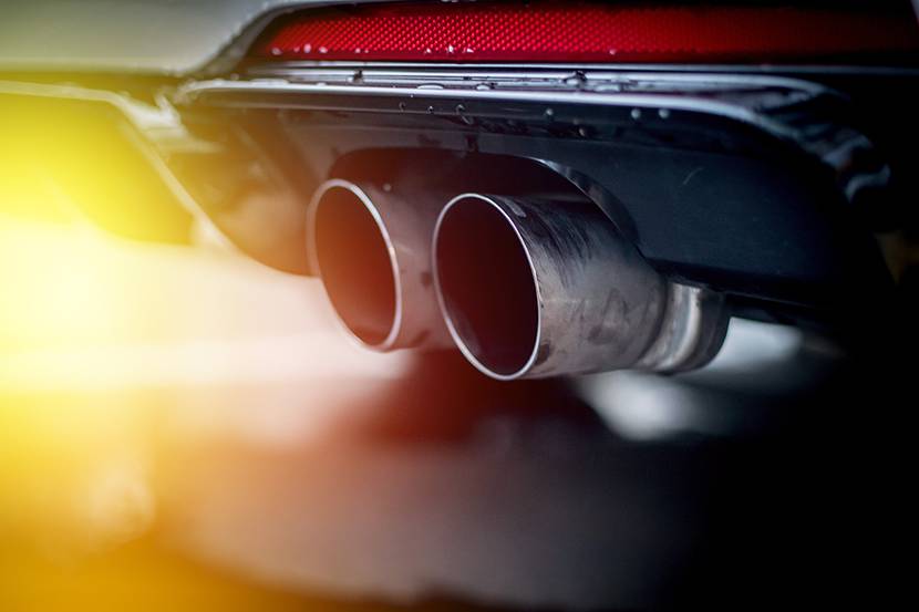<p>Car exhaust</p>