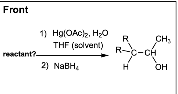 <p>What is the reactant?</p>