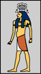 Appearance: Long haired man w/ papyrus and lotus flowers growing from head

Role: God of the Nile