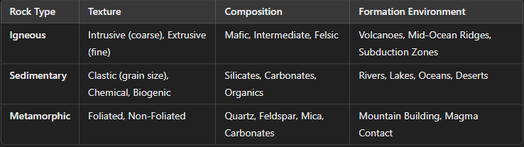 <p>Understanding these relationships helps geologists <strong>reconstruct past environments, locate resources, and analyze Earth's geologic history</strong>. </p>