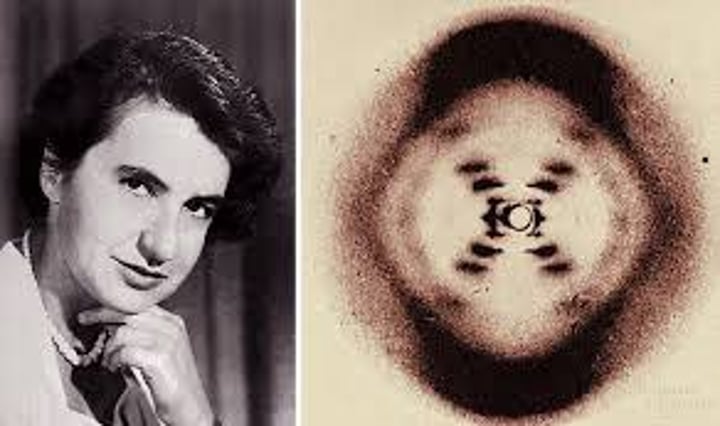 <p>Woman who generated x-ray images of DNA, she povided Watson and Crick with key data about DNA</p>