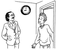 to arrive on time
