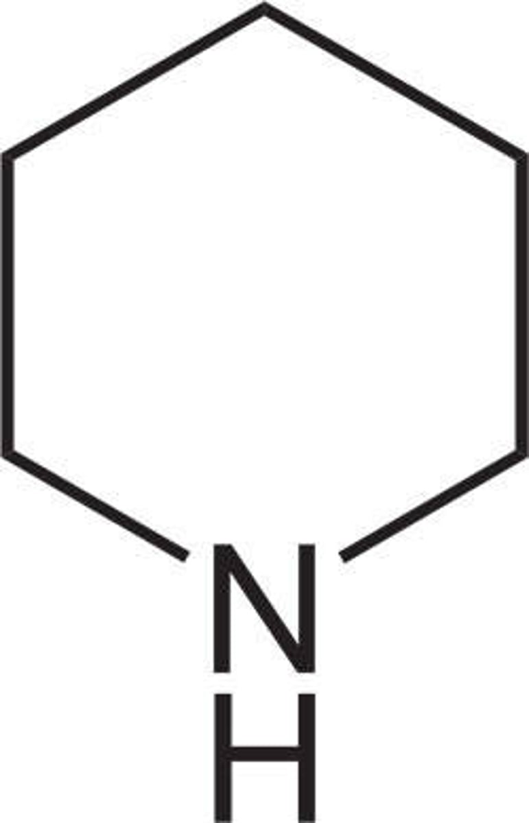 <p>like pyridine but NOT aromatic</p>