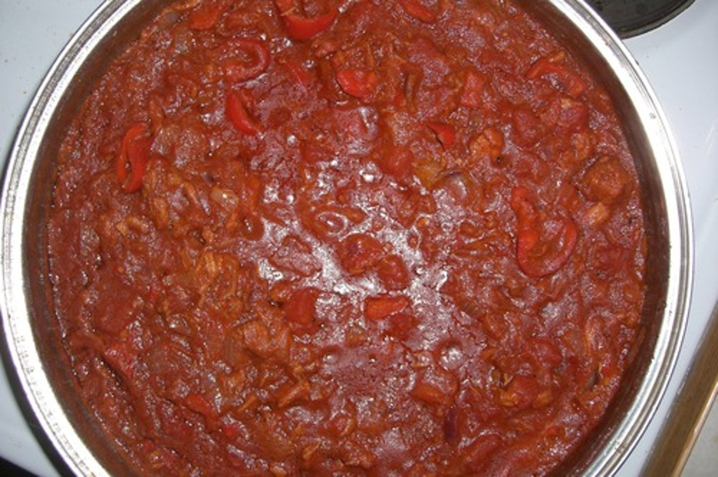 <p>made from stock and tomatoes</p>