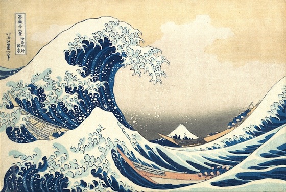 <p>Under the Wave off Kanagawa (Kanagawa oki nami ura), also known as the Great Wave, from the series Thirty-six Views of Mount Fuji</p>